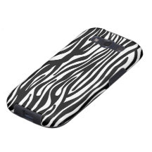 Zebra Print Pattern - Black and White