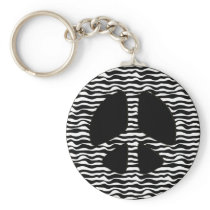 ZEBRA PRINT PEACE SIGN