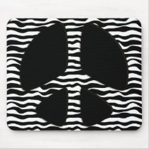 ZEBRA PRINT PEACE SIGN