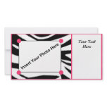 Zebra Print Photo Card photo cards