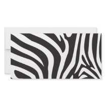 Zebra Print Photo Card Template