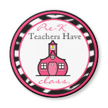 Zebra Print Pre-K Teacher Magnet