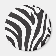 Zebra Print Refrigerator Magnet