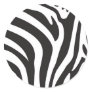 Zebra Print Round Sticker