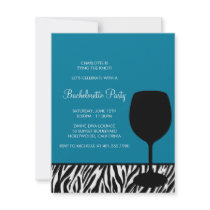 zebra print wine bachelorette