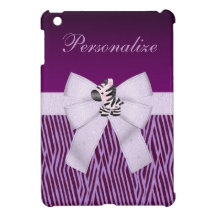 Zebra & Purple Faux Texture Animal Print