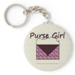 Zebra Purse Girl Keychain