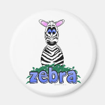 ZEBRA REFRIGERATOR MAGNETS