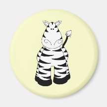 Zebra Refrigerator Magnets