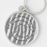 Zebra Serenity Prayer Keychain