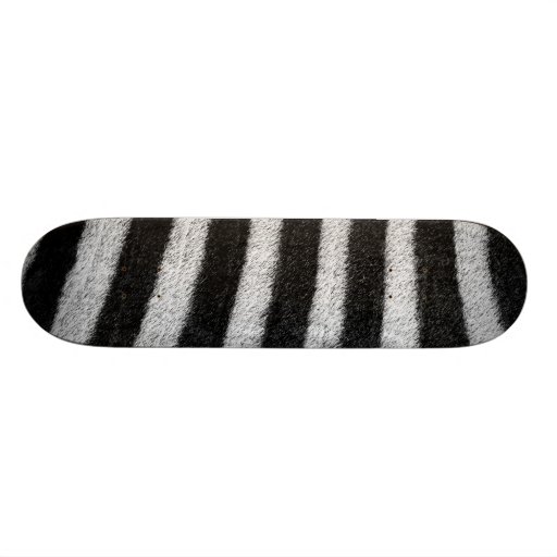Zebra Skin Skate Board Deck