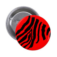Zebra Stripe Button (Cherry Cola)