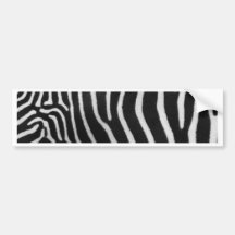 Zebra Stripe Pattern Bumper Sticker