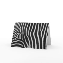 Zebra Stripe Pattern Greeting Card