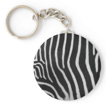 Zebra Stripe Pattern Keychain