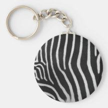 Zebra Stripe Pattern Keychain