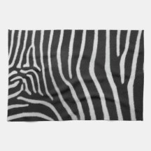 Zebra Stripe Pattern Kitchen Towel
