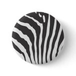 Zebra Stripe Skin Pattern Pinback Button