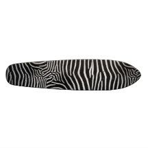 Zebra Striped Skateboard