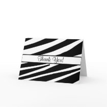 Zebra Stripes All Ocassion Thank You Note