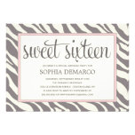 ZEBRA SWEET 16 | BIRTHDAY INVITATION