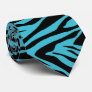 Zebra- Teal Blue & Black