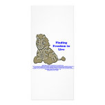 Zebra with Slogan rack cards
