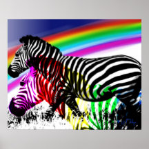 Zebras ' dream comes true print
