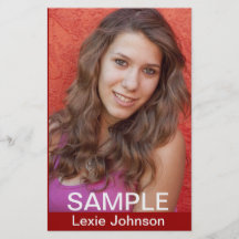 Zed Card Models - Actors Headshots Full Color Flyer