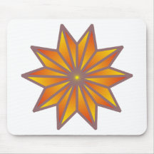 Zehneck Stern decagon star Mousepad