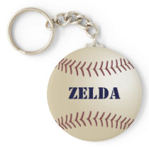 Zelda Baseball Keychain