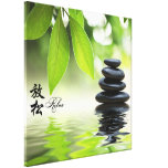 Zen Canvas Print with Chinese Characters.