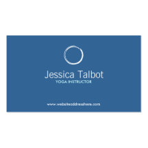 ZEN CIRCLE in WHITE/BLUE Business Card