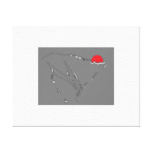 zen Leaves Stretched Canvas Prints