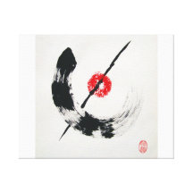 Zen no seishin stretched canvas print