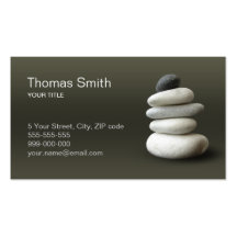 Zen Pebbles business card