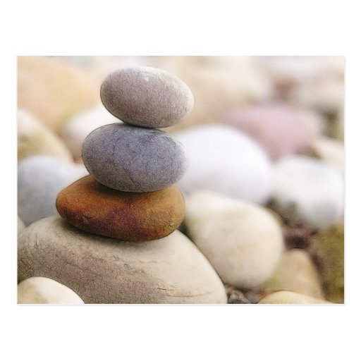 Zen Rock Garden Post Card
