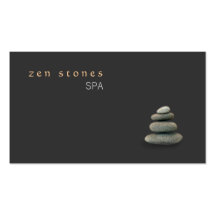 Zen Stones Spa and Salon Business Card
