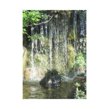zen waterfall gallery wrap canvas