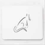 Zen White Cat Mousemat