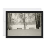 Zen Winter Benches Invitations
