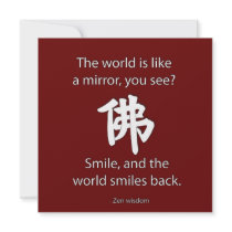 Zen Wisdom - We Get What We Give Personalised Invites