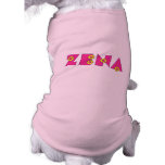 Zena in Flores Pink Dog Shirt