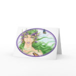 Zephyr (Oval) Blank Greeting Card