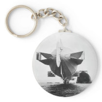 Zeppelin Airship, 1908 Keychain