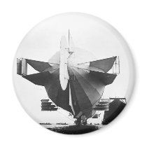 Zeppelin Airship  1908 Fridge Magnet