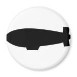 zeppelin airship icon fridge magnet