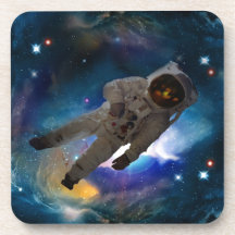 Zero gravity in space beverage coaster