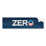 "Zero" Obama Bumper Sticker bumper stickers