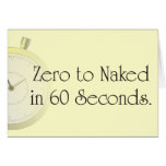 Zero to Naked in 60 Seconds cards